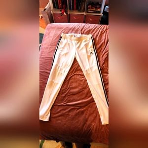 Adidas workout pants white Size large